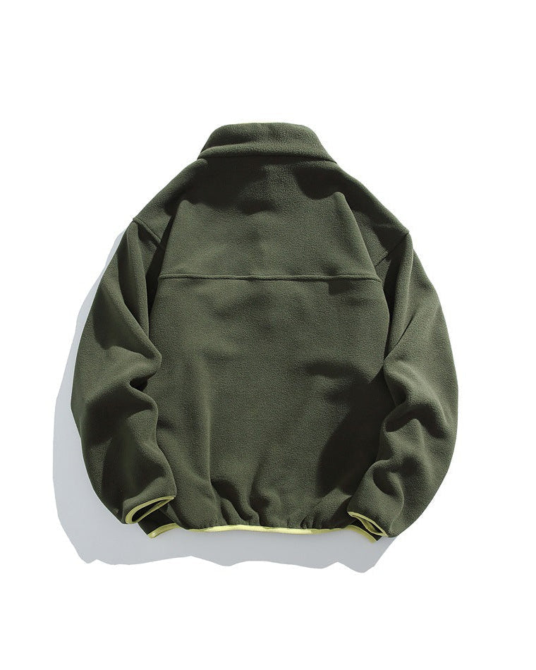 The Bolton Casual Stand Up Collar Fleece Sweater