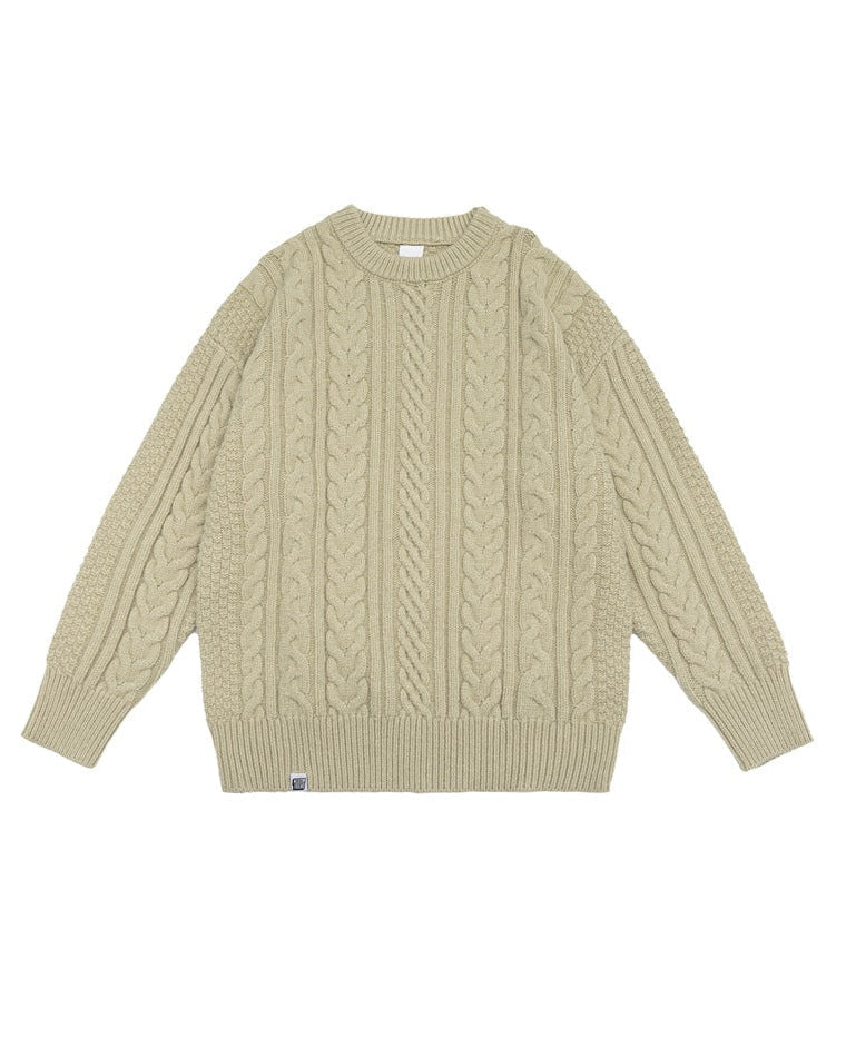 The Cedarbrook Panelled Round Neck Sweater