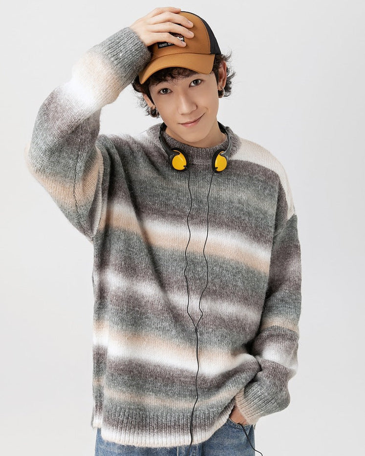 The Archival Striped Draped Sweater