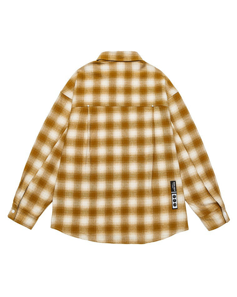 The Boulder Plaid Casual Long Sleeve Polo Shirt