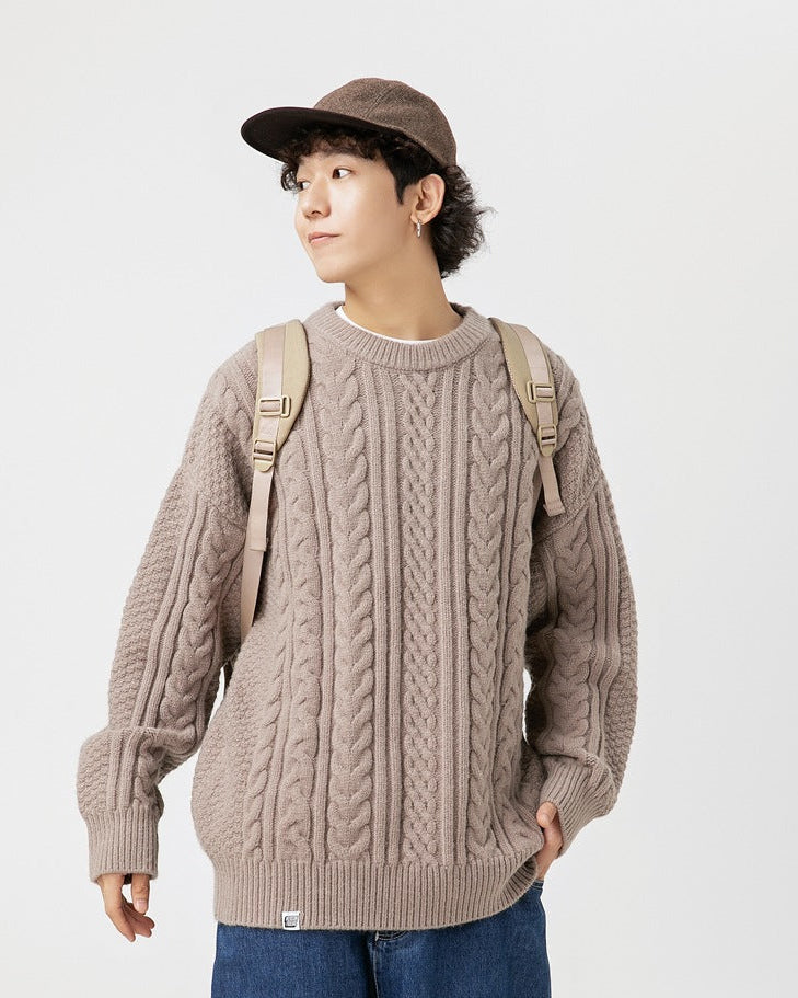 The Cedarbrook Panelled Round Neck Sweater