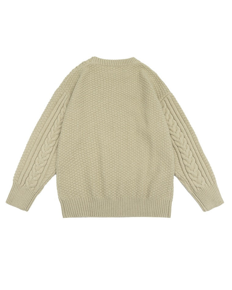 The Cedarbrook Panelled Round Neck Sweater
