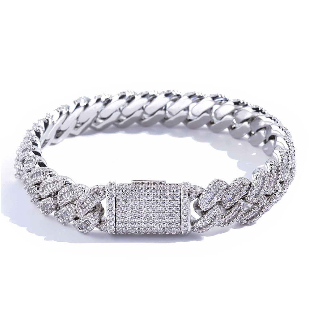 Iced Cuban Link Pavé Bracelet - Belk Edition