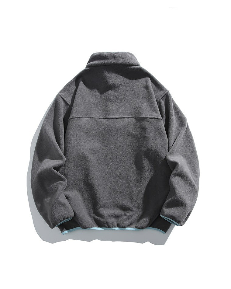 The Bolton Casual Stand Up Collar Fleece Sweater