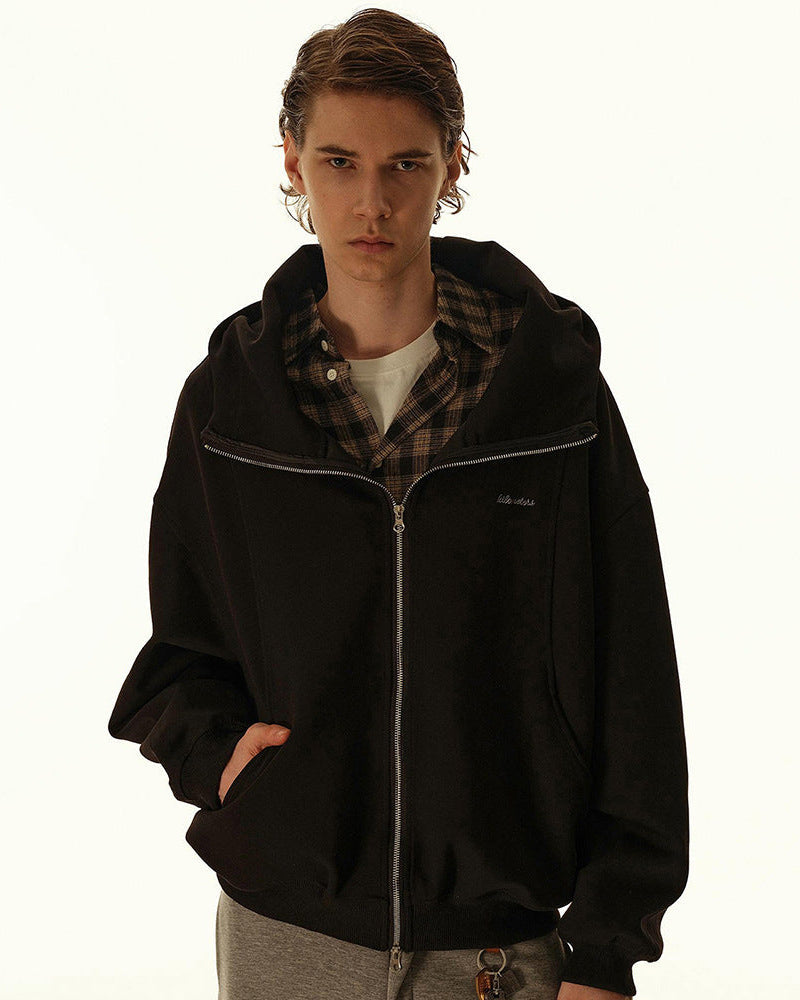 The Stratus Relaxed Zip Hooded Cardigan