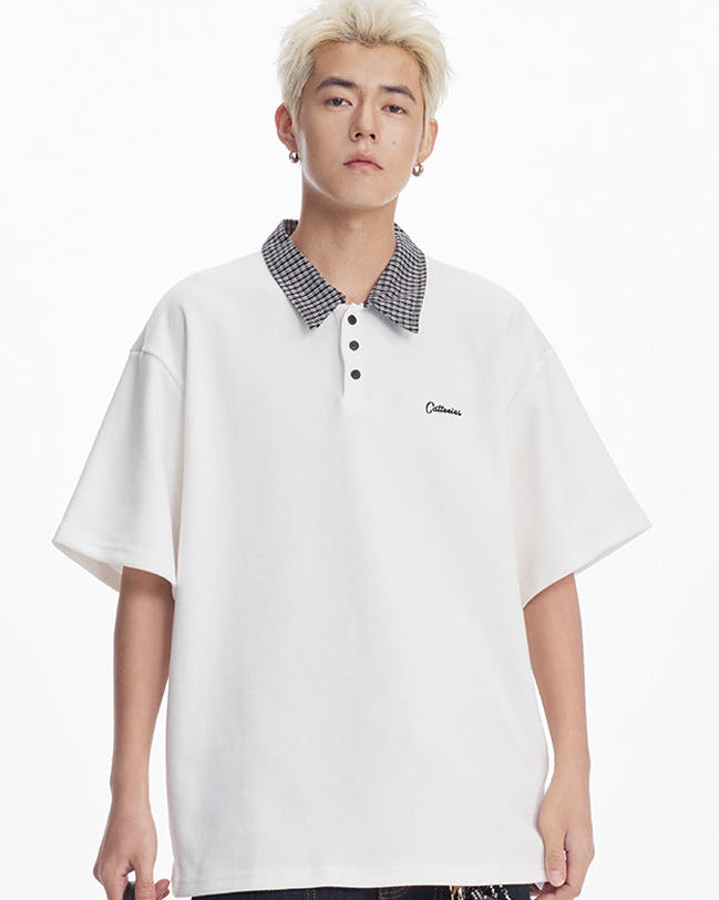 The Valeform Textured Knit Polo Shirt