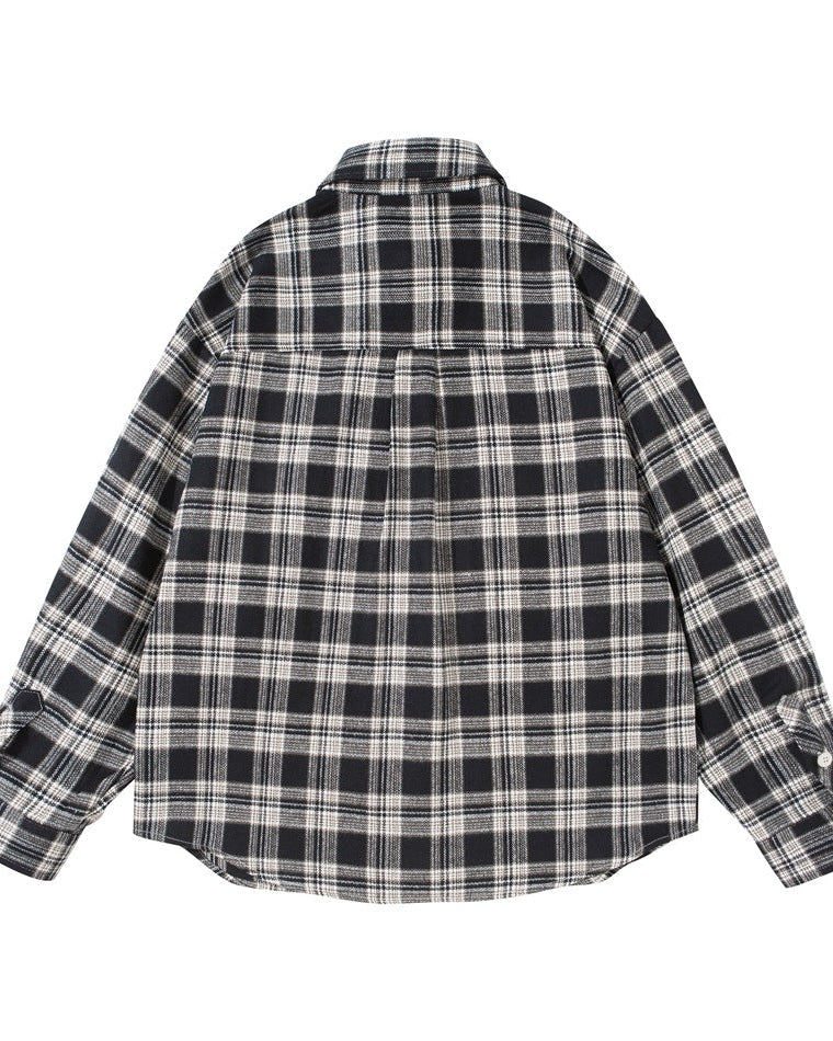 The Baywood Long Sleeve Loose Plaid Shirt