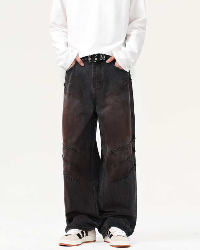 The Wornline Scratch Straight Jeans