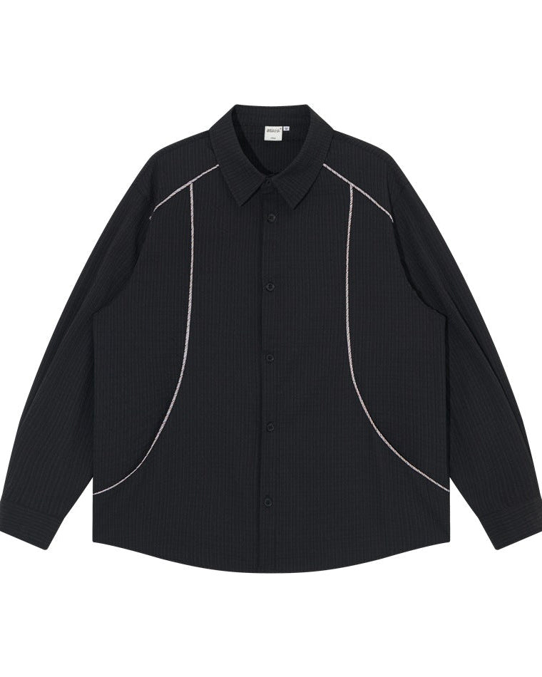 The Belmore Loose Weave Long Sleeve Shirt