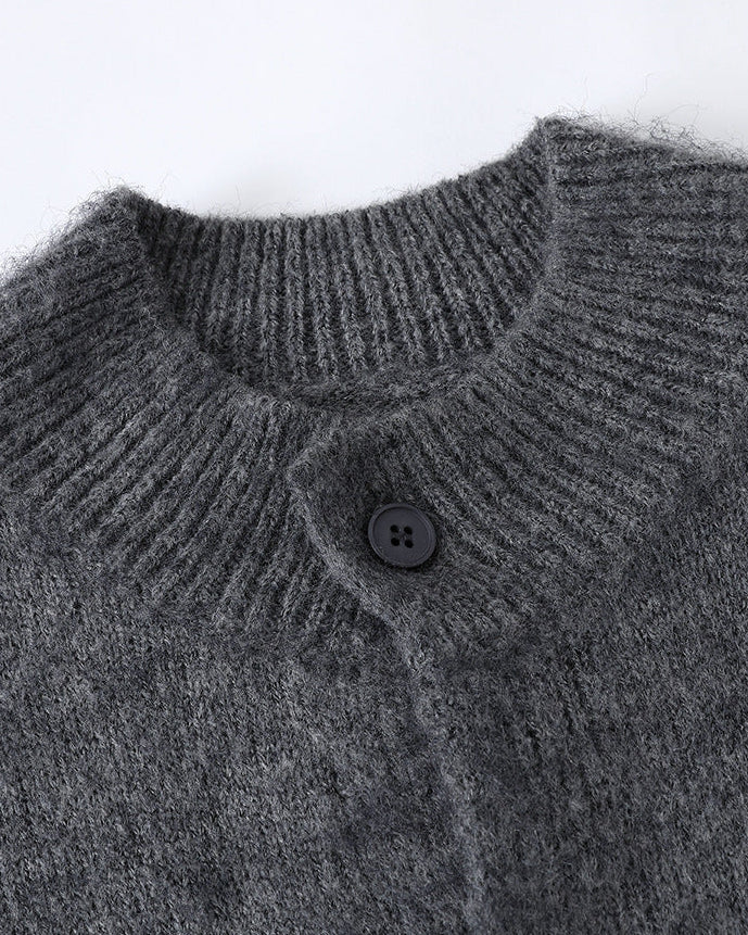 The Harwood Textured Zip Cardigan