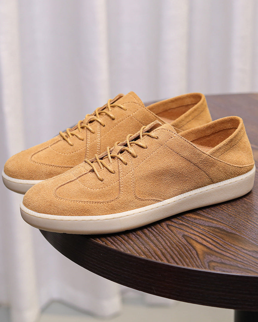 Suede Low-Cut Casual Sneakers