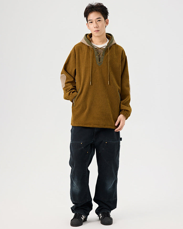 The Urban Weave Corduroy Hoodie Sweater