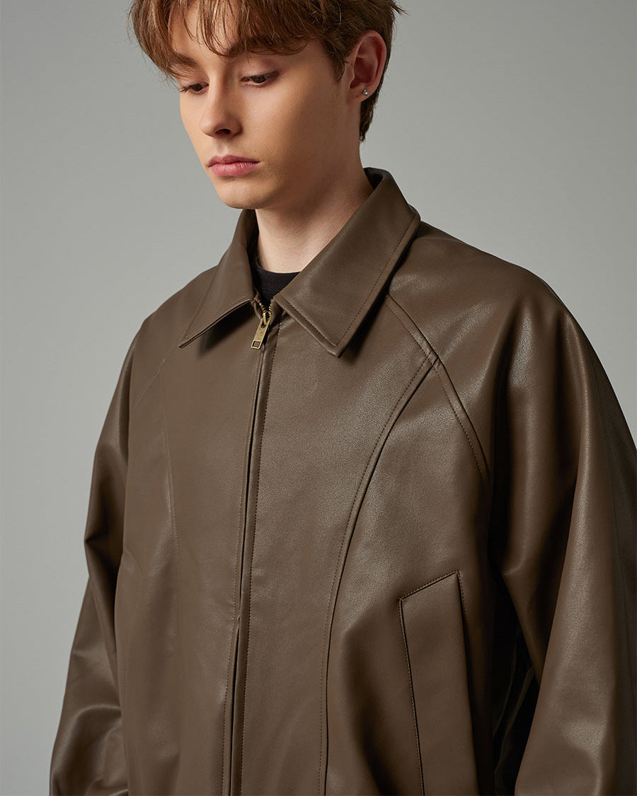 The Langford Cropped Leather Jacket