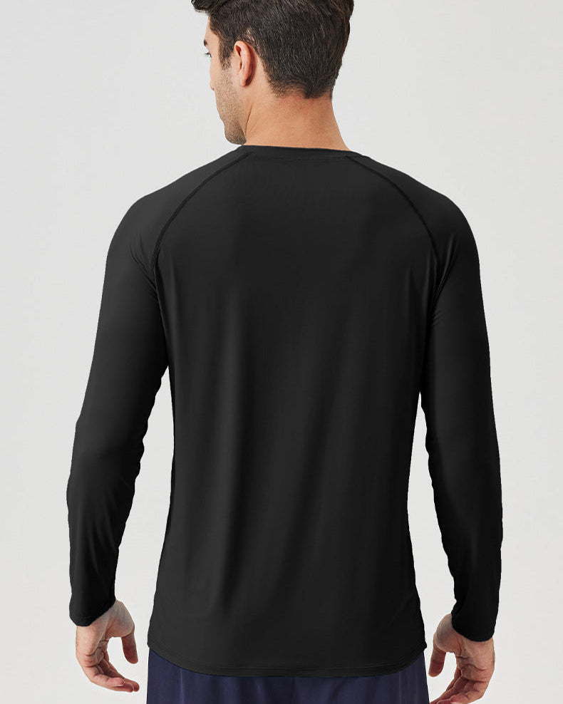 Ice Silk Sun Protection Long-Sleeve Sport T-Shirt – Breathable Fit