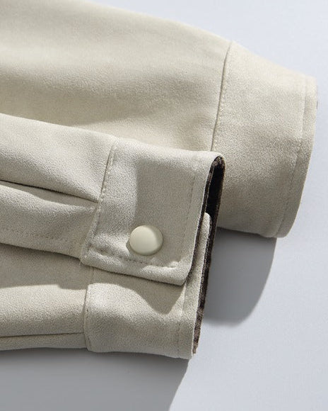 The Brookland Patchwork Lapel Suede Jacket