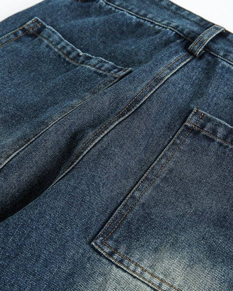 The Ozark Vintage Straight Black Jeans