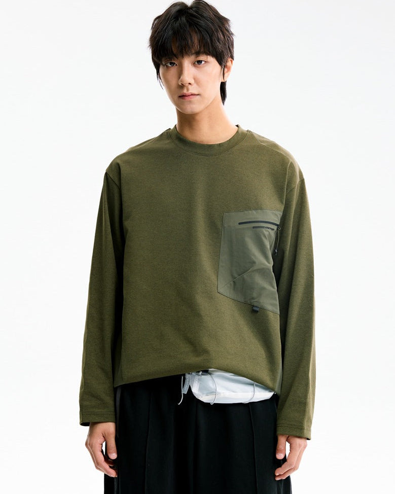 The Rockford Pocket Horizon Crew Pullover Sweatshirt