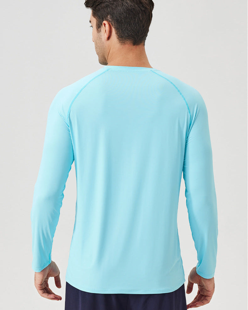 Ice Silk Sun Protection Long-Sleeve Sport T-Shirt – Breathable Fit