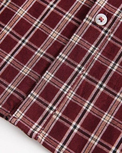 The Alloy Creek Casual Long Sleeve Plaid Overshirt