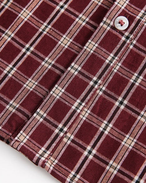 The Brookmere Plaid Long Sleeve Polo Shirt
