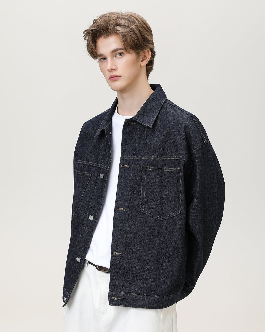 Classic Dyed Denim Overshirt Jacket