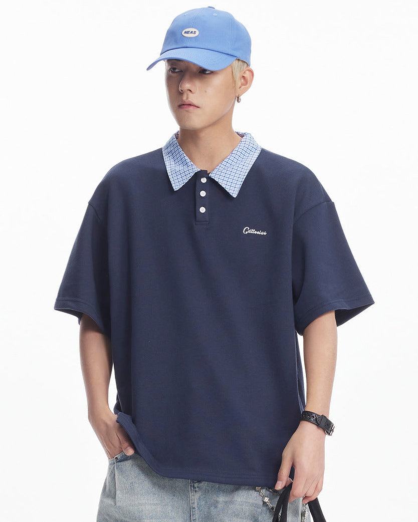 The Valeform Textured Knit Polo Shirt