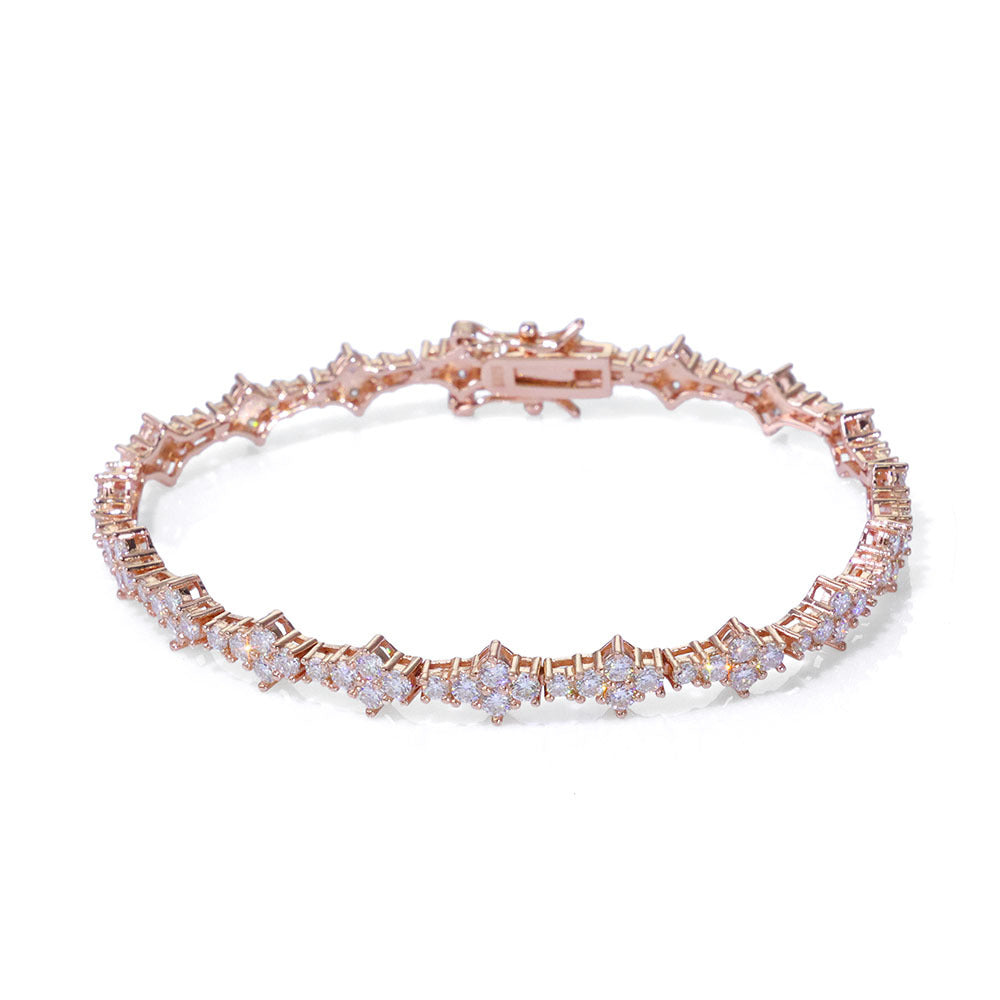 6,5mm Golden Tennis Spark Bracelet