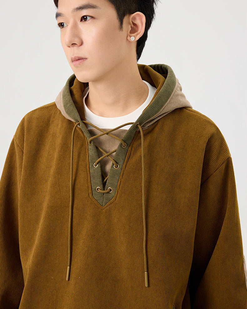 The Urban Weave Corduroy Hoodie Sweater
