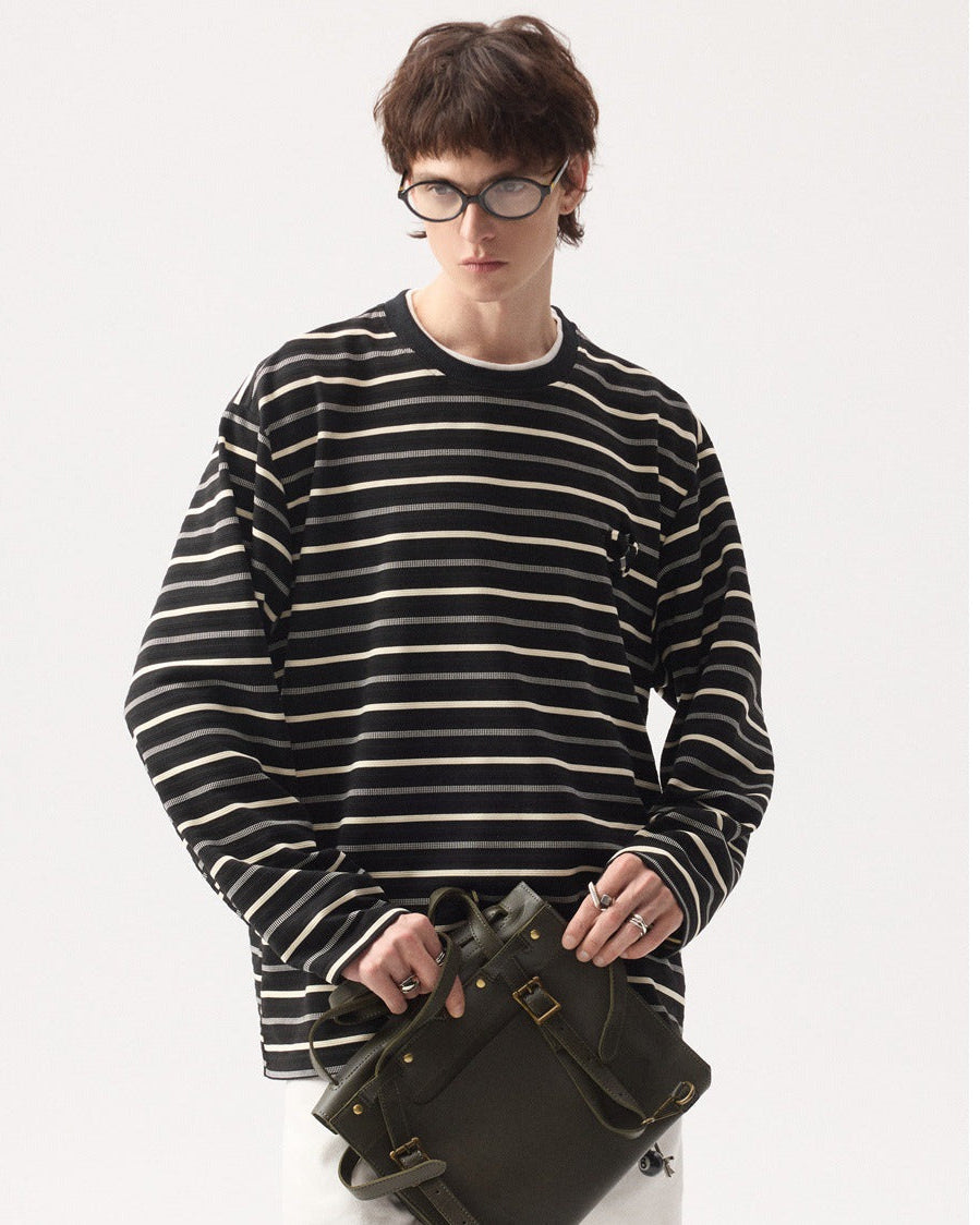 The Strata Line Crew Pullover Sweater