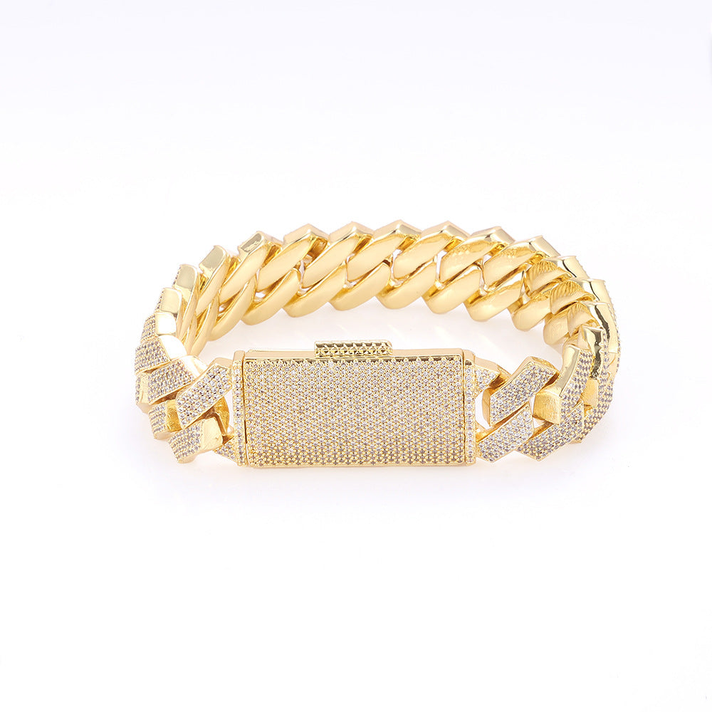 Iced Locked Out Cuban Bracelet