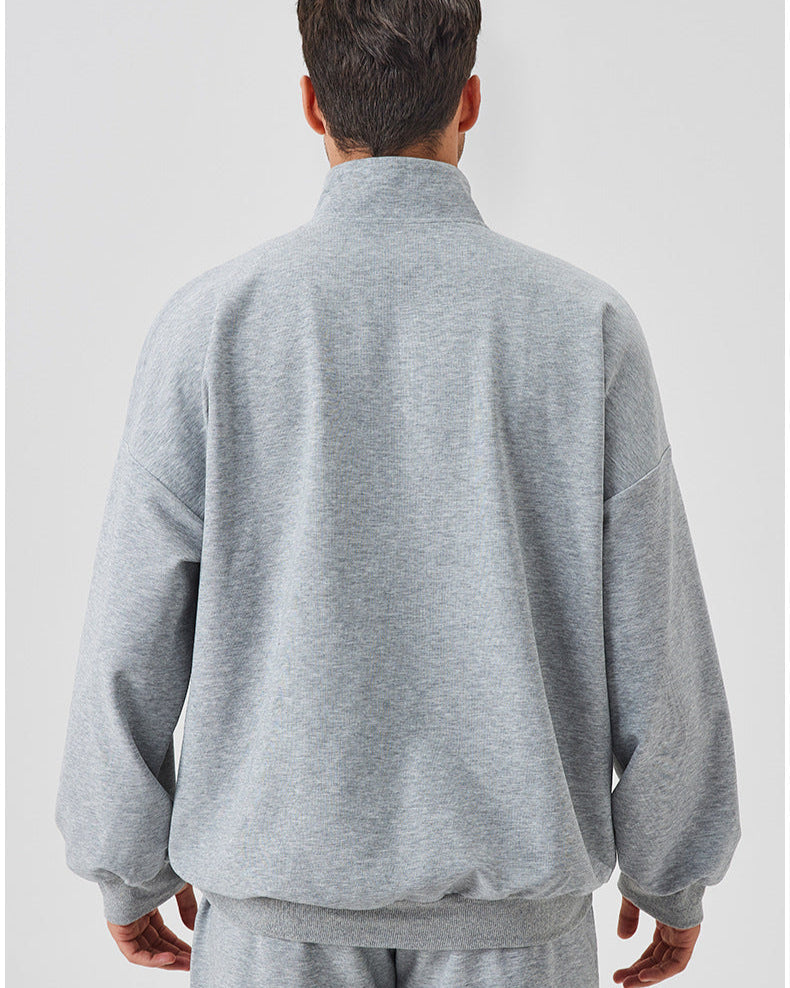 Half-Zip Relaxed Sweatshirt