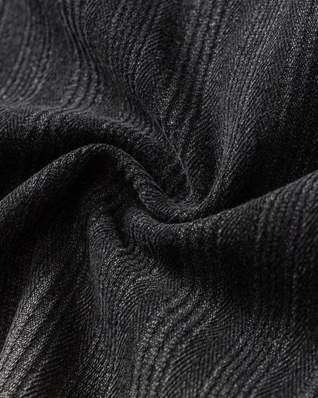 Casual Black Washed Overshirt