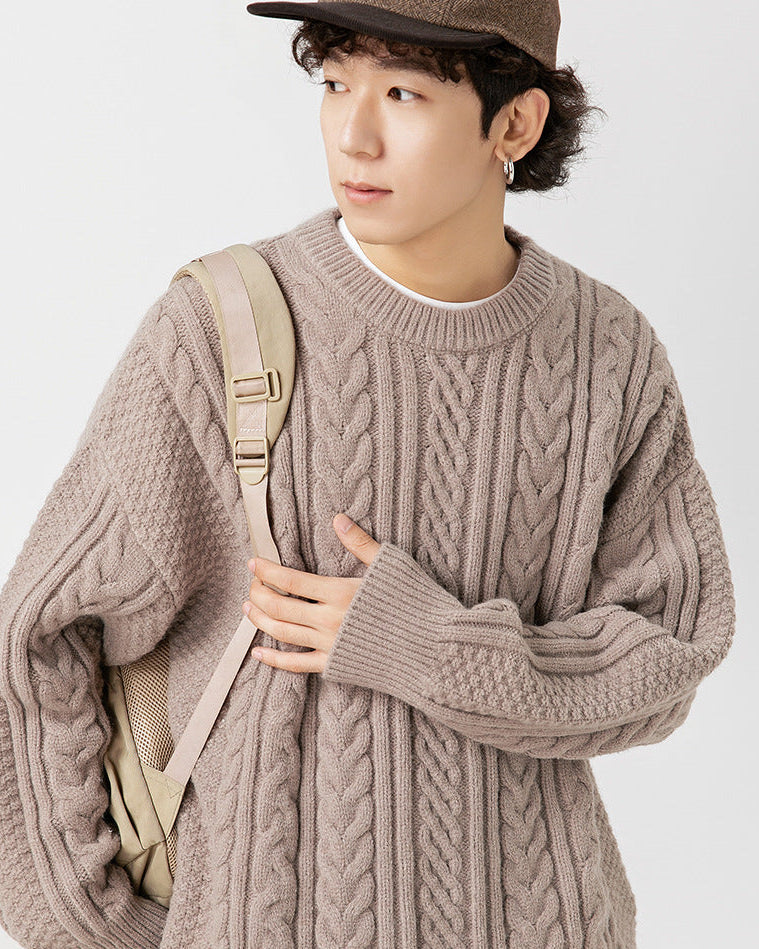 The Cedarbrook Panelled Round Neck Sweater