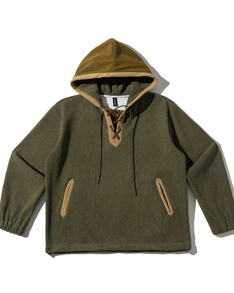 The Urban Weave Corduroy Hoodie Sweater