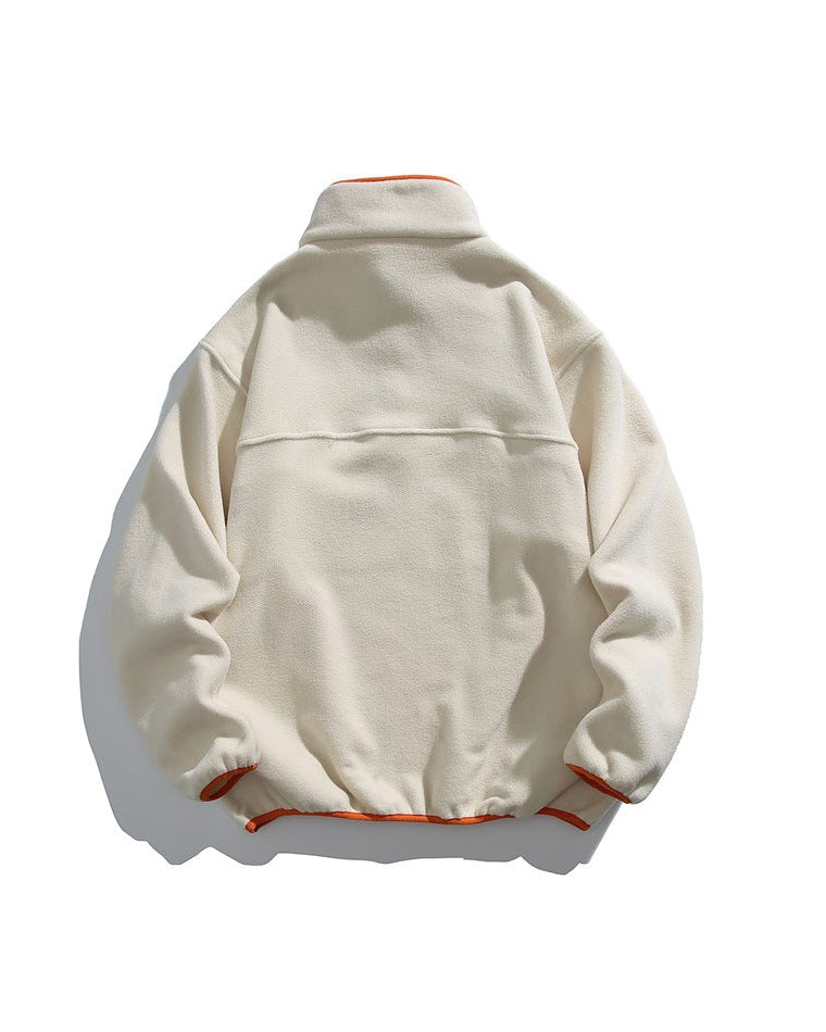 The Bolton Casual Stand Up Collar Fleece Sweater