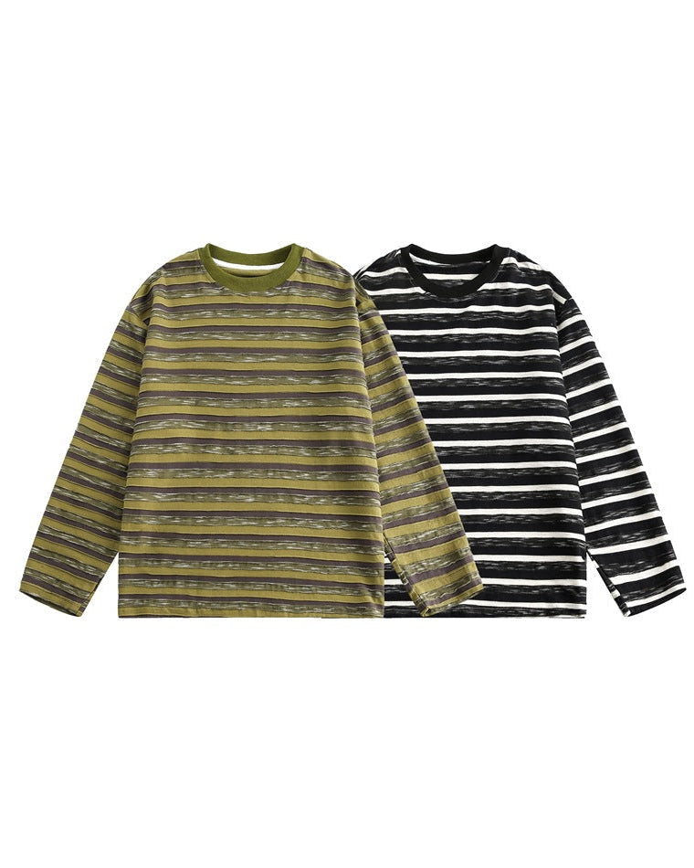 The Driftcrest Striped Top Round Neck Pullover Sweater