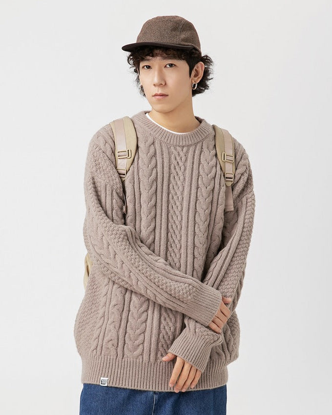 The Cedarbrook Panelled Round Neck Sweater