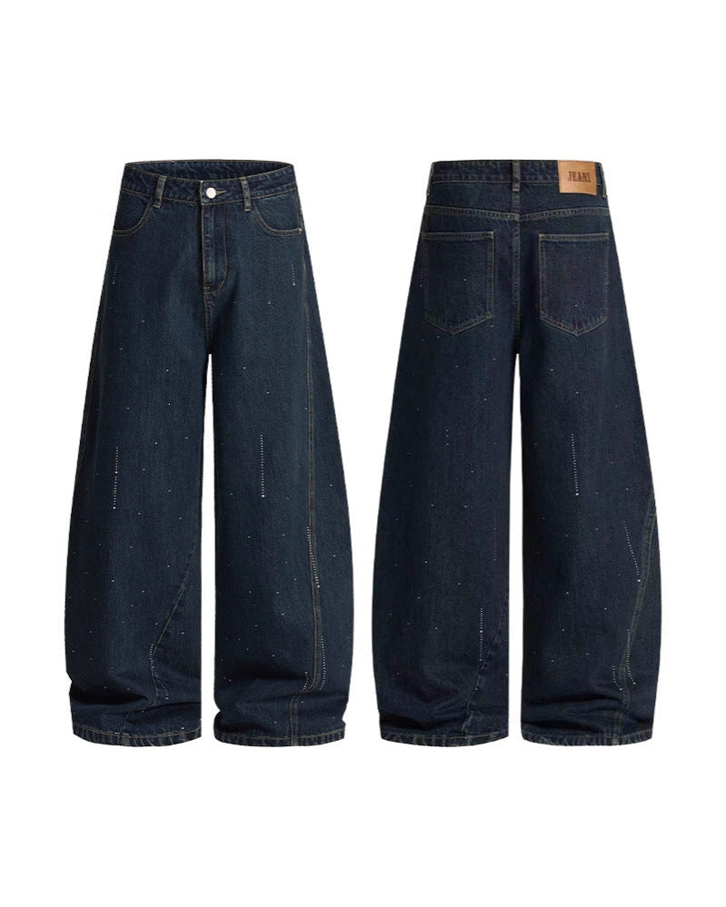 The Raindrop Stamped Jeans