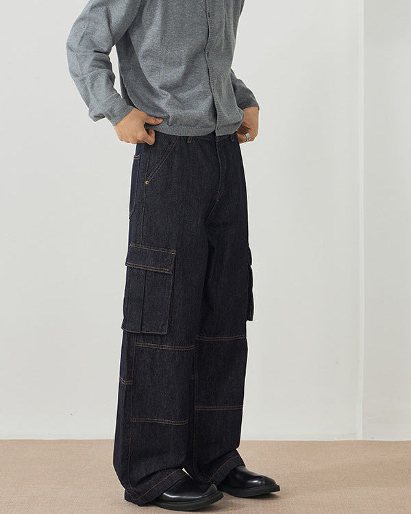 The Crosby Raw Denim Cargo Jeans