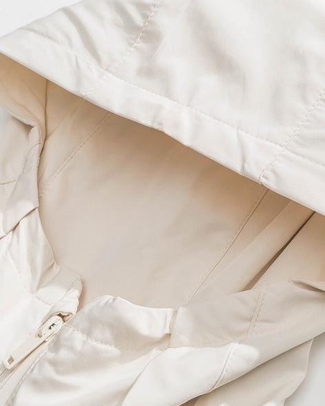 The Marlin Loose Slant Zipper Hooded Jacket