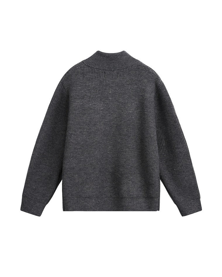The Vintage Loop-Knit Half-Zip Sweater