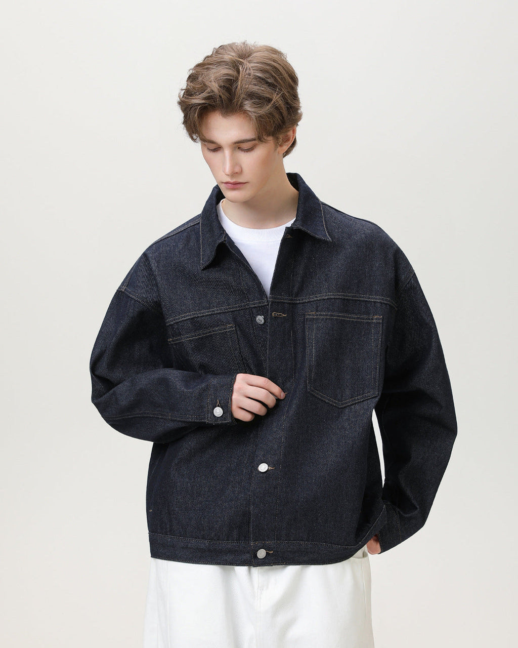 Classic Dyed Denim Overshirt Jacket