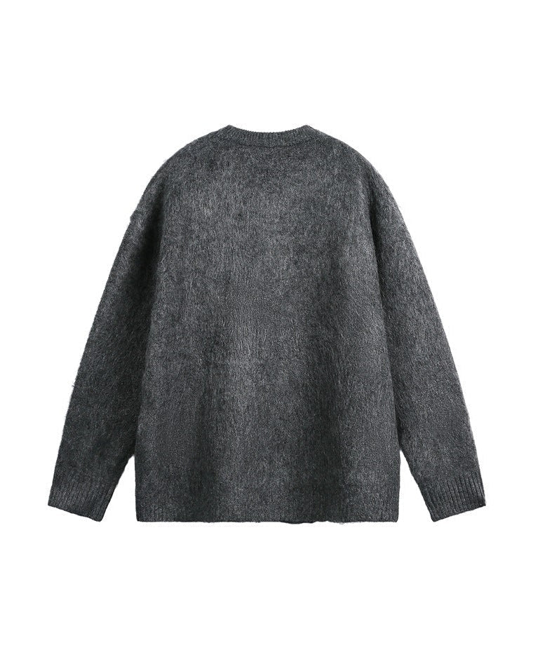 The Sable Crest Knit Cardigan