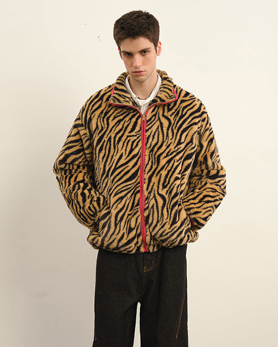 The Ember Weave Plush Crew Jacket