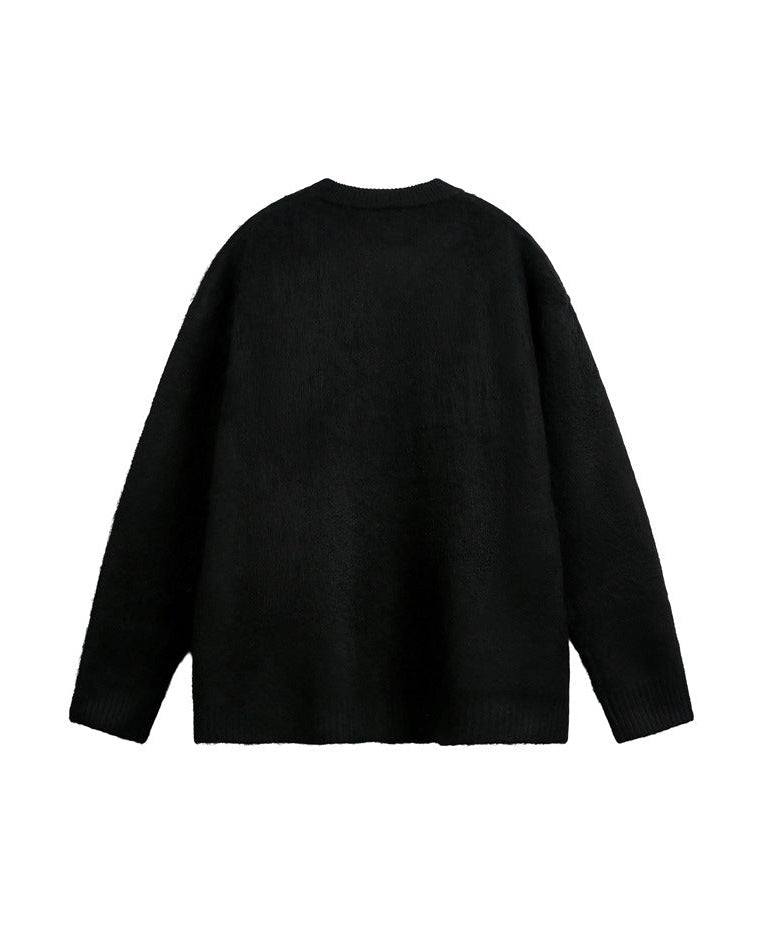 The Sable Crest Knit Cardigan