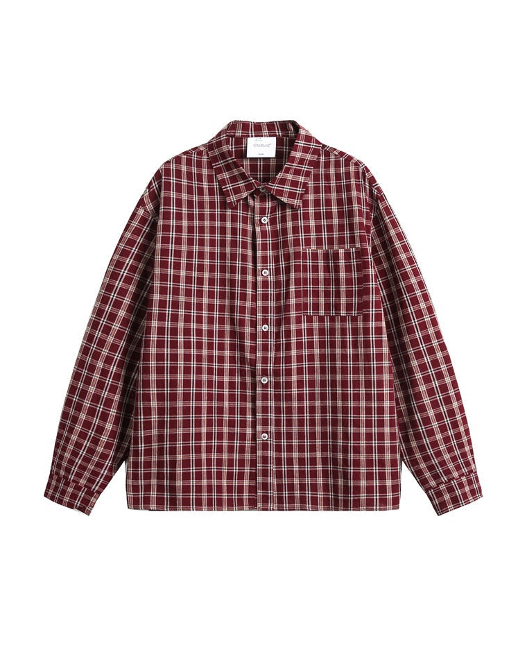 The Brookmere Plaid Long Sleeve Polo Shirt