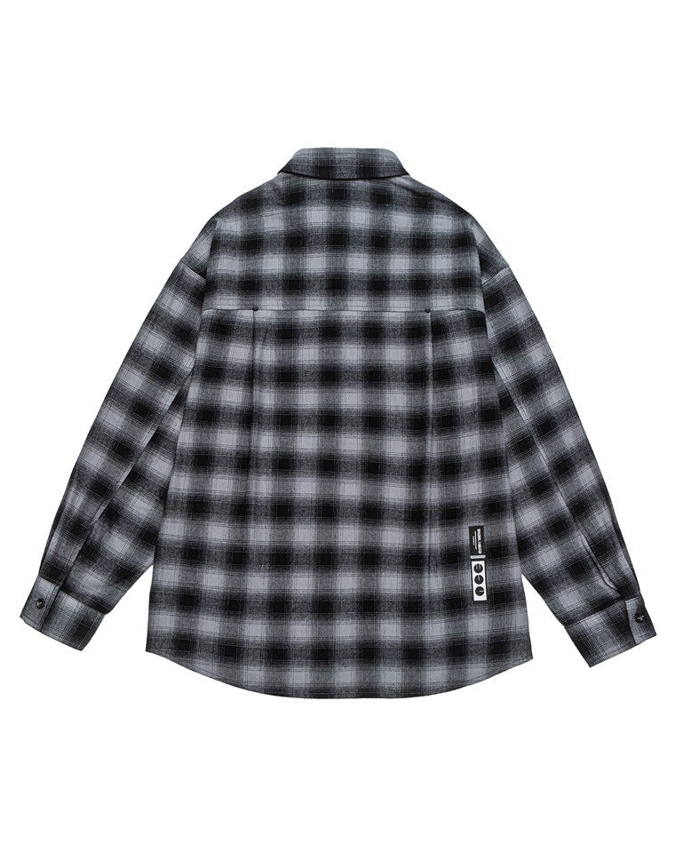 The Boulder Plaid Casual Long Sleeve Polo Shirt