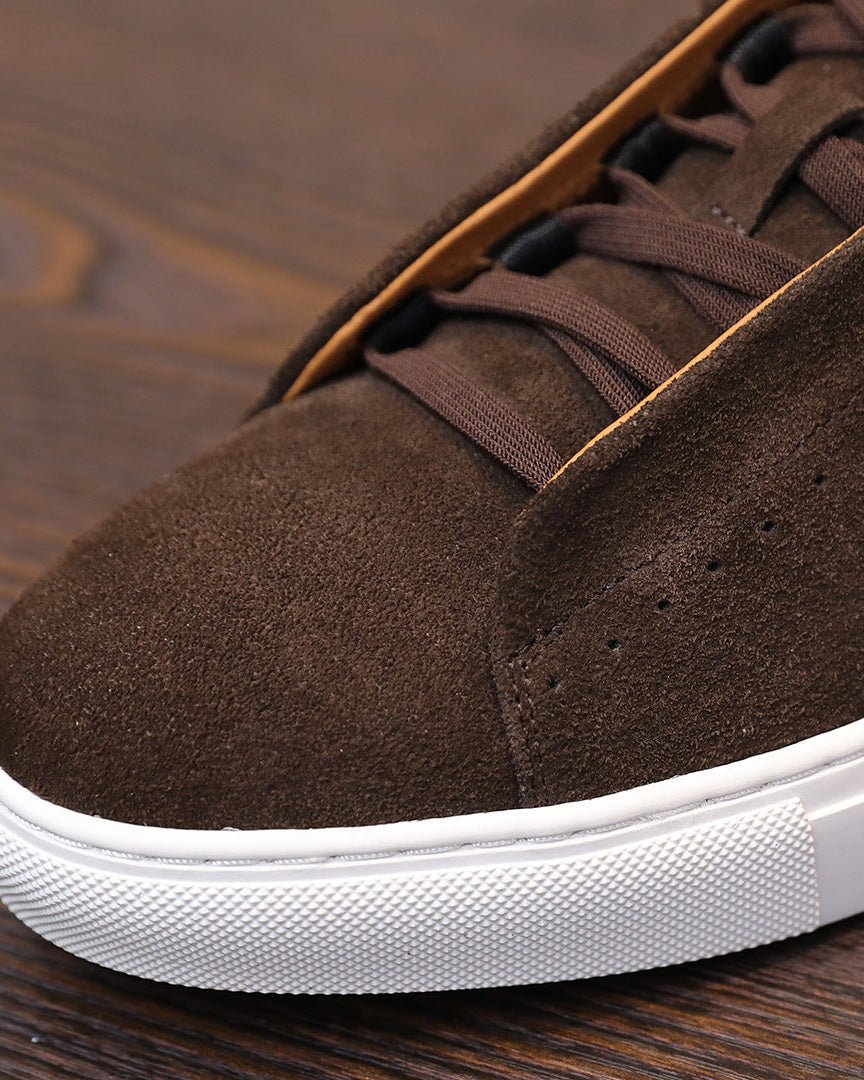 The Softey Suede Low Sneakers - brown
