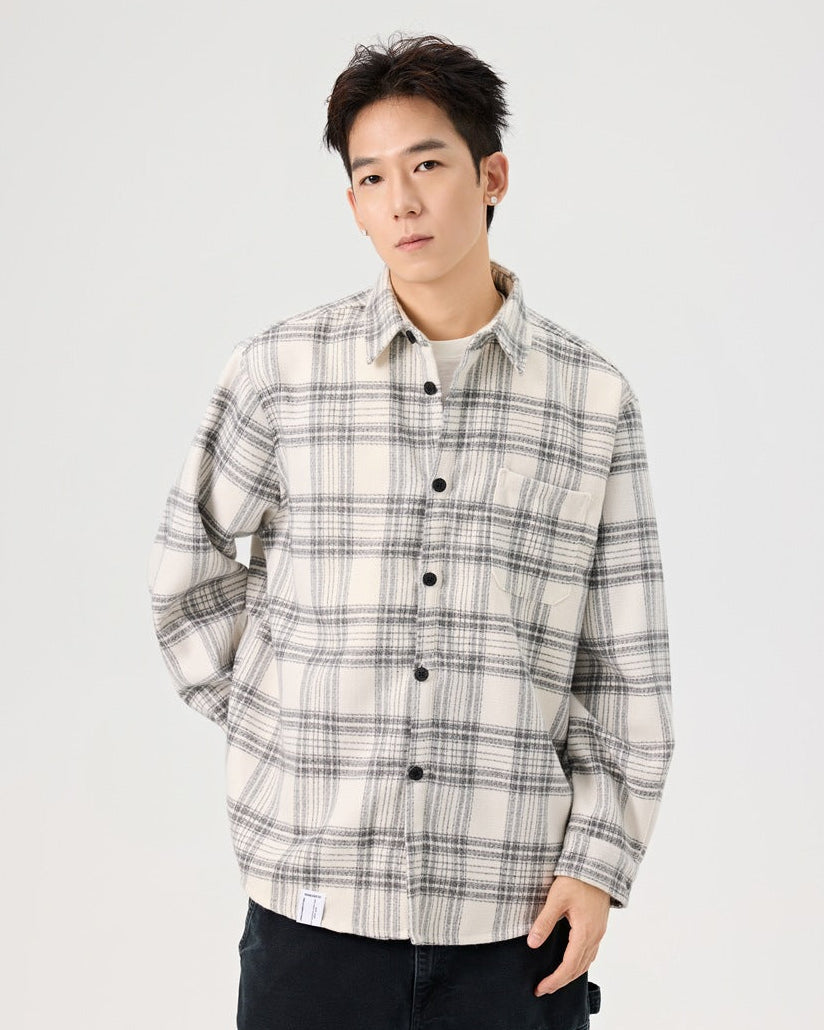 The Harborwood Checked Long Sleeve Overshirt