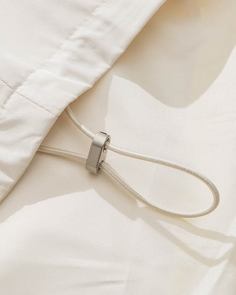 The Marlin Loose Slant Zipper Hooded Jacket